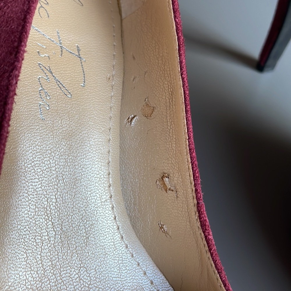 Marc Fischer Sydney Burgundy Heels Size 6M - Picture 5 of 11